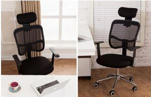 Komfortabler drehbarer Bürostuhl aus Stoff mit Armlehne für Executive